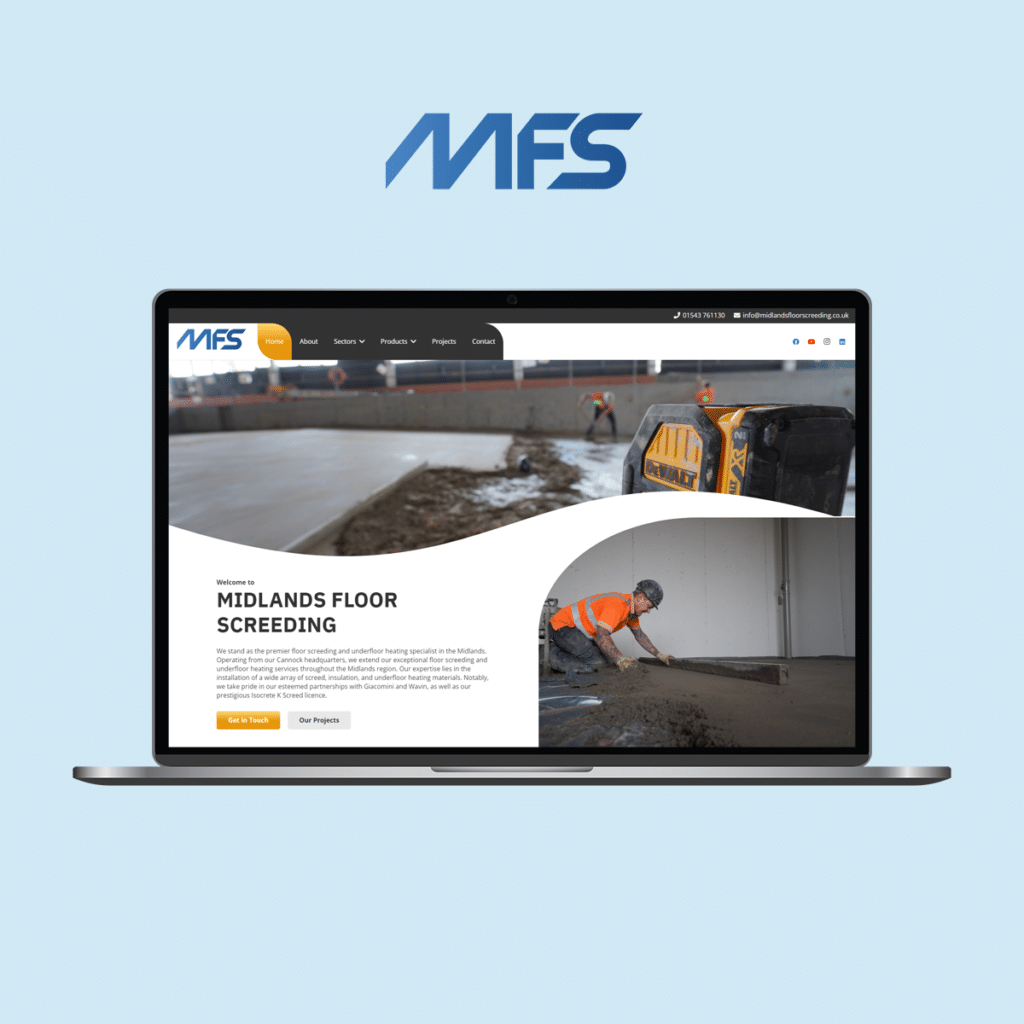 Midland Floor Screeding B2B Website Design